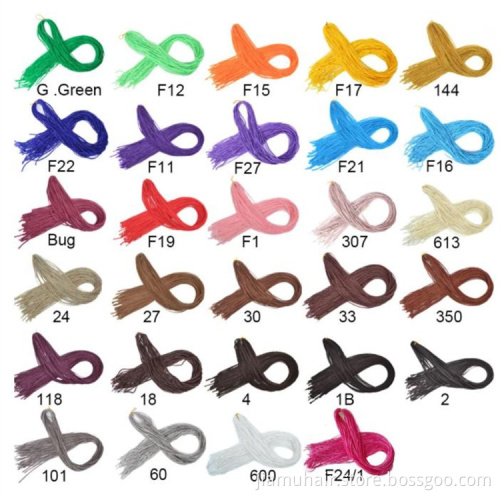 Zizi Braids Crochet Box Braids Crochet Hair Bundles Synthetic Hair Extensions Purple Black Red Pink Red Zizi Braid Hair